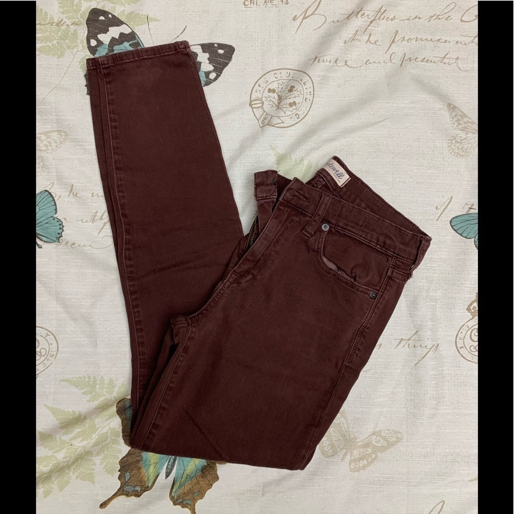 Madewell high riser skinny denim jeans